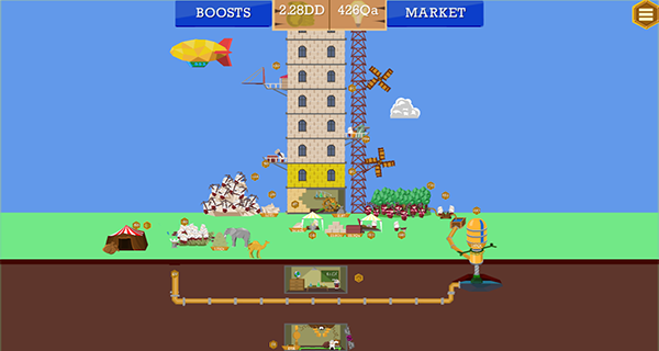 闲置塔楼建造商游戏截图1