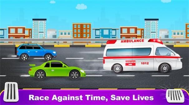 城市救护车救援游戏截图3