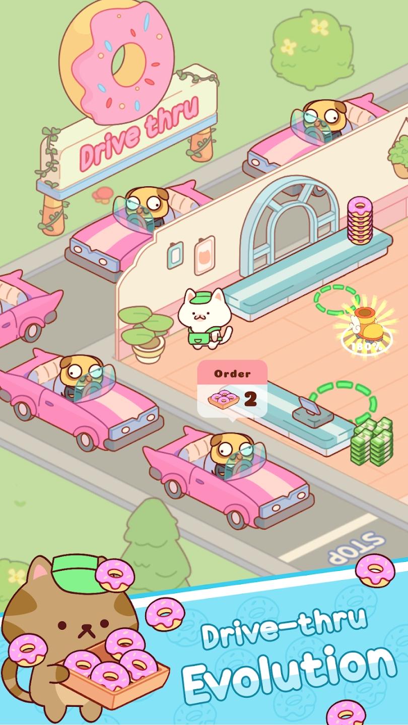 甜甜圈猫（免广告获得奖励）游戏截图4