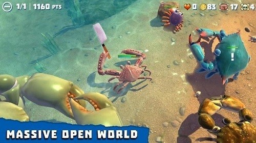 螃蟹之王破解游戏无限金币无限珍珠游戏截图3