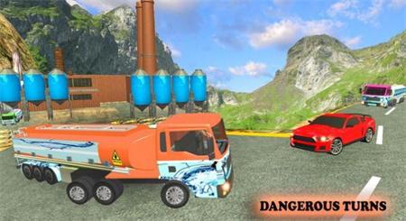 储水卡车驾驶Offroad Water Tank Transport Truck Driving Game游戏截图3