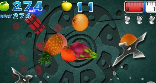 水果斜切游戏截图2