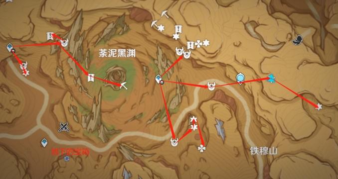 《原神》荒石苍漠全探索攻略 荒石苍漠全宝箱点位收集路线