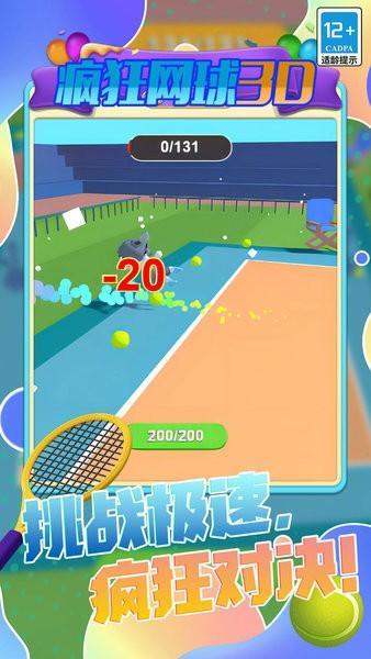 疯狂网球3D版游戏截图1